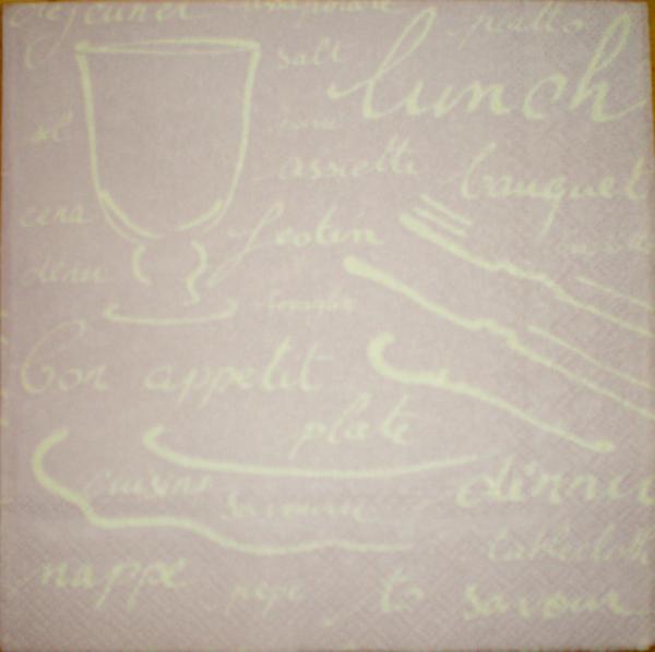 008 Dishes - 3-ply (purple)